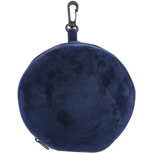 Polytester travel pillow Leontine, blue (Travel items)