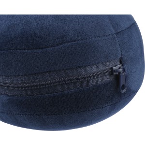 Polytester travel pillow Leontine, blue (Travel items)