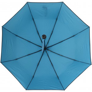 Pongee umbrella Jamelia, light blue (Foldable umbrellas)