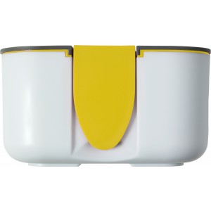 PP and silicone lunchbox, yellow (Plastic kitchen equipments)