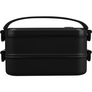 PP lunchbox Selwyn, black (Plastic kitchen equipments)