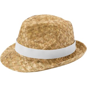 Pricus straw hat, White, Natural