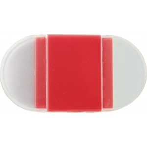 PS pencil sharpener and eraser Pauline, red (Office desk equipment)