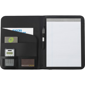 PU padded portfolio Gitta, black (Folders)