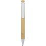 Rattan bamboo and recycled plastic ballpoint pen (black ink)