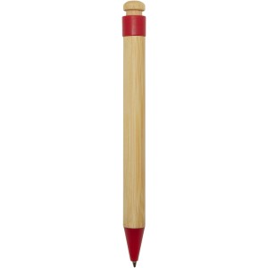 Rattan bamboo and recycled plastic ballpoint pen (black ink) (Wooden, bamboo, carton pen)