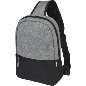 Reclaim GRS recycled two-tone sling 3.5L, Solid black, Heath