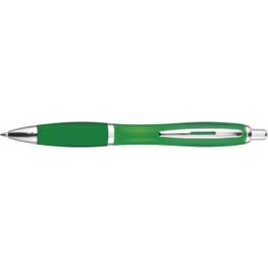 Recycled ABS ballpen Hamza, green (Plastic pen)