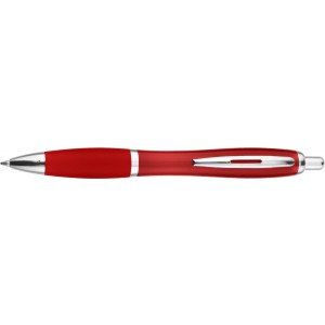 Recycled ABS ballpen Hamza, red (Plastic pen)