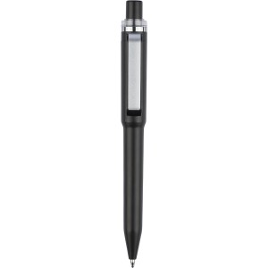 Recycled ABS ballpen Zephyra, black (Plastic pen)