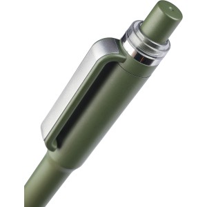 Recycled ABS ballpen Zephyra, green (Plastic pen)