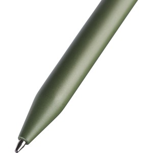 Recycled ABS ballpen Zephyra, green (Plastic pen)