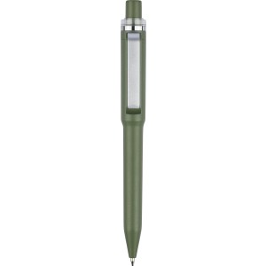 Recycled ABS ballpen Zephyra, green (Plastic pen)