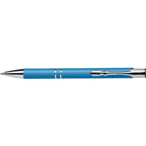 Recycled aluminium ballpen Kamari, light blue