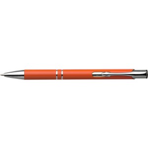Recycled aluminium ballpen Kamari, orange (Metallic pen)