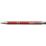 Recycled aluminium ballpen Kamari, red