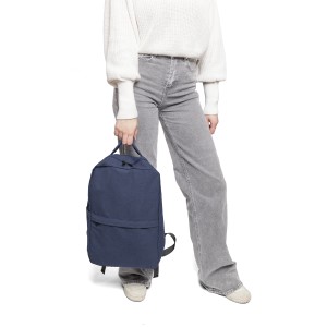Recycled polycotton (330 gsm) backpack Seraphina, blue (Backpacks)