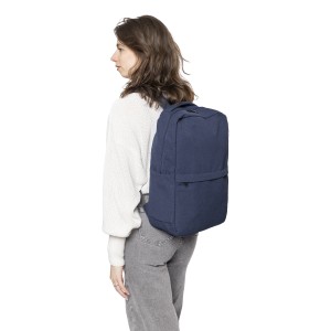 Recycled polycotton (330 gsm) backpack Seraphina, blue (Backpacks)
