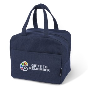 Recycled polycotton (330 gsm) cooler bag Elowen, blue (Cooler bags)