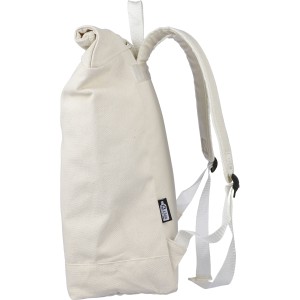 Recycled polycotton (330 gsm) rolltop backpack Thaddeus, bei (Backpacks)