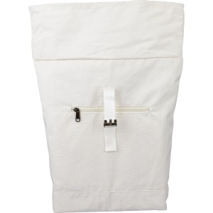 Recycled polycotton (330 gsm) rolltop backpack Thaddeus, bei (Backpacks)