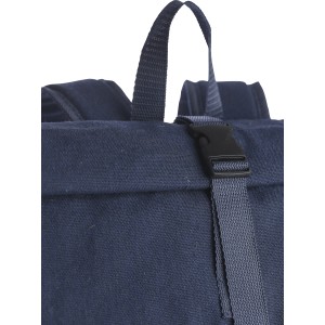 Recycled polycotton (330 gsm) rolltop backpack Thaddeus, blu (Backpacks)