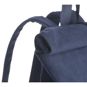 Recycled polycotton (330 gsm) rolltop backpack Thaddeus, blu (Backpacks)