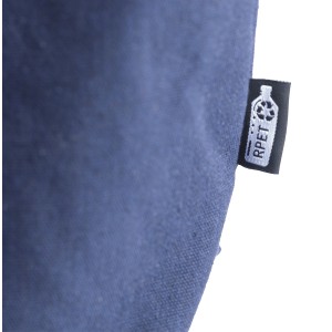 Recycled polycotton (330 gsm) tote backpack Osric, blue (Shopping bags)