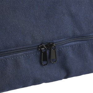 Recycled polycotton (330 gsm) tote backpack Osric, blue (Shopping bags)