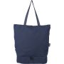 Recycled polycotton (330 gsm) tote backpack Osric, blue