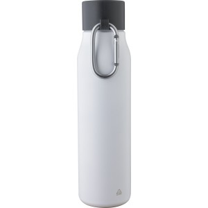 Recycled stainless steel drinking bottle (600 ml) Cassian, w (Thermos)