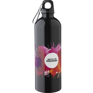 Recycled stainless steel single walled bottle (750 ml ) Emer (Water bottles)