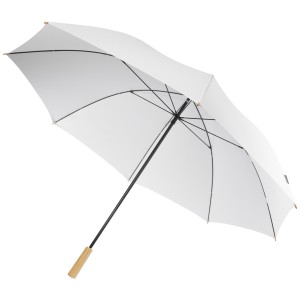 Romee 30'' windproof recycled PET golf umbrella, White (Golf umbrellas)