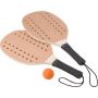 Rosewood tennis set Sergio, Brown/Khaki