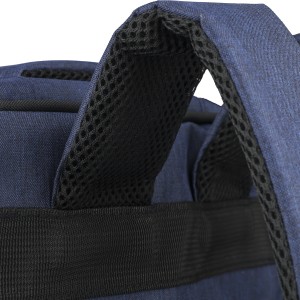 rPET (300D) polyester laptop backpack Eulalia, blue (Laptop & Conference bags)