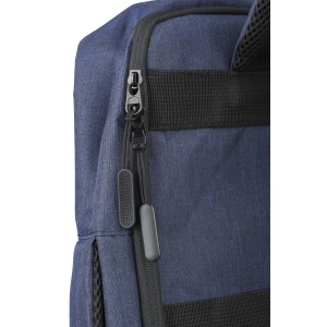 rPET (300D) polyester laptop backpack Eulalia, blue (Laptop & Conference bags)