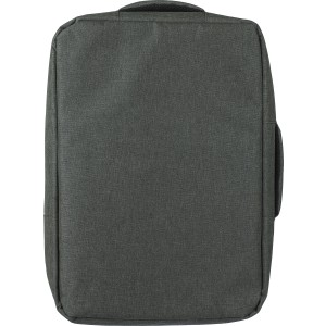 rPET (300D) polyester laptop backpack Eulalia, green (Laptop & Conference bags)