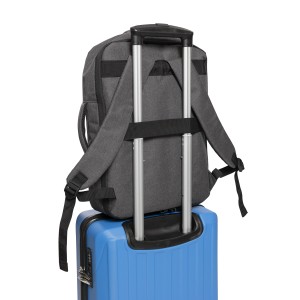 rPET (300D) polyester laptop backpack Eulalia, green (Laptop & Conference bags)