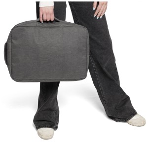 rPET (300D) polyester laptop backpack Eulalia, green (Laptop & Conference bags)
