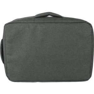 rPET (300D) polyester laptop backpack Eulalia, green (Laptop & Conference bags)