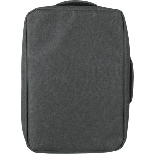 rPET (300D) polyester laptop backpack Eulalia, grey (Laptop & Conference bags)