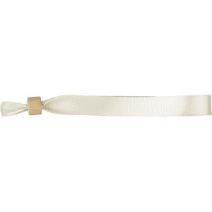 rPET (300D) wristcord Tarian, beige (Lanyard, armband, badge holder)
