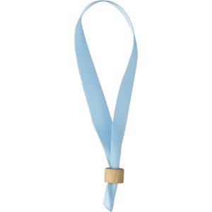 rPET (300D) wristcord Tarian, light blue (Lanyard, armband, badge holder)