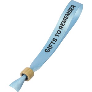 rPET (300D) wristcord Tarian, light blue (Lanyard, armband, badge holder)