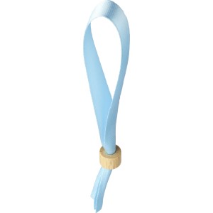 rPET (300D) wristcord Tarian, light blue (Lanyard, armband, badge holder)