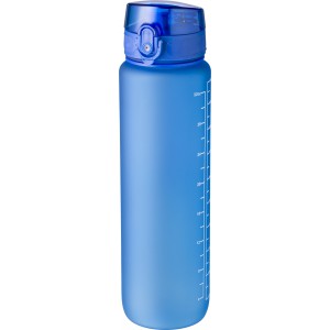 RPET drinking bottle (1000 ml) Brinley, cobalt blue (Sport bottles)
