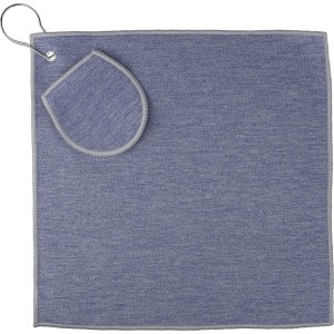 rPET golf towel Idris, cobalt blue (Towels)