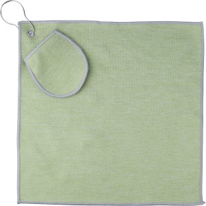 rPET golf towel Idris, light green (Towels)