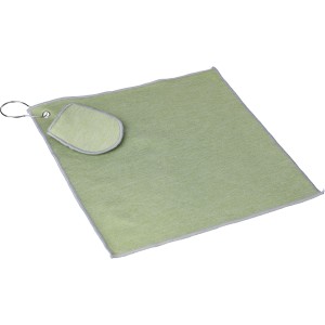 rPET golf towel Idris, light green (Towels)