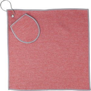 rPET golf towel Idris, red (Towels)